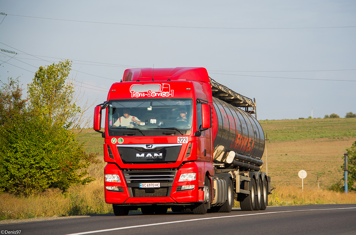 Львовская область, № 323 — MAN TGX ('2016) 18.460