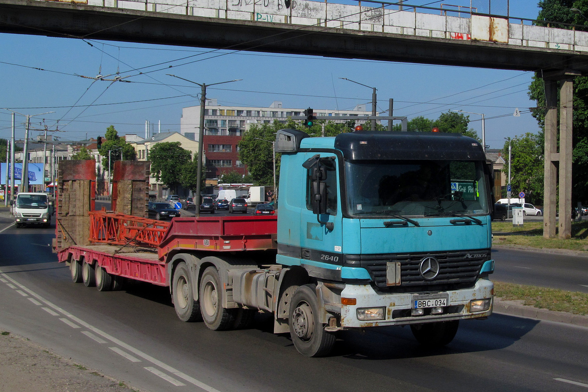 Литва, № BBC 034 — Mercedes-Benz Actros ('1997) 2640