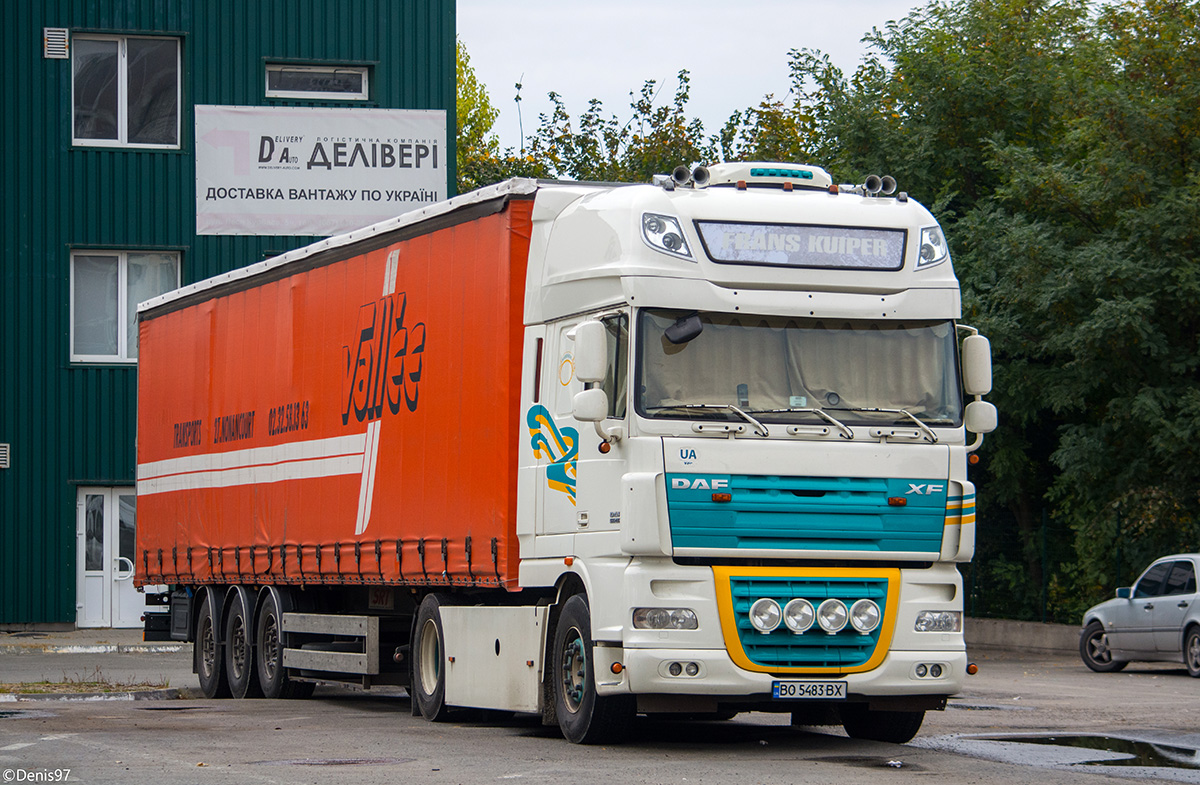 Тернопольская область, № ВО 5483 ВХ — DAF XF105 FT