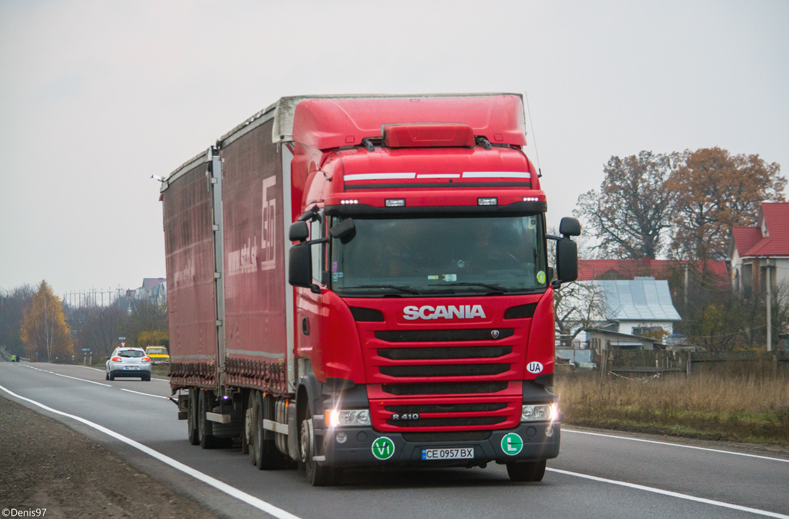 Черновицкая область, № СЕ 0957 ВХ — Scania ('2013) R410