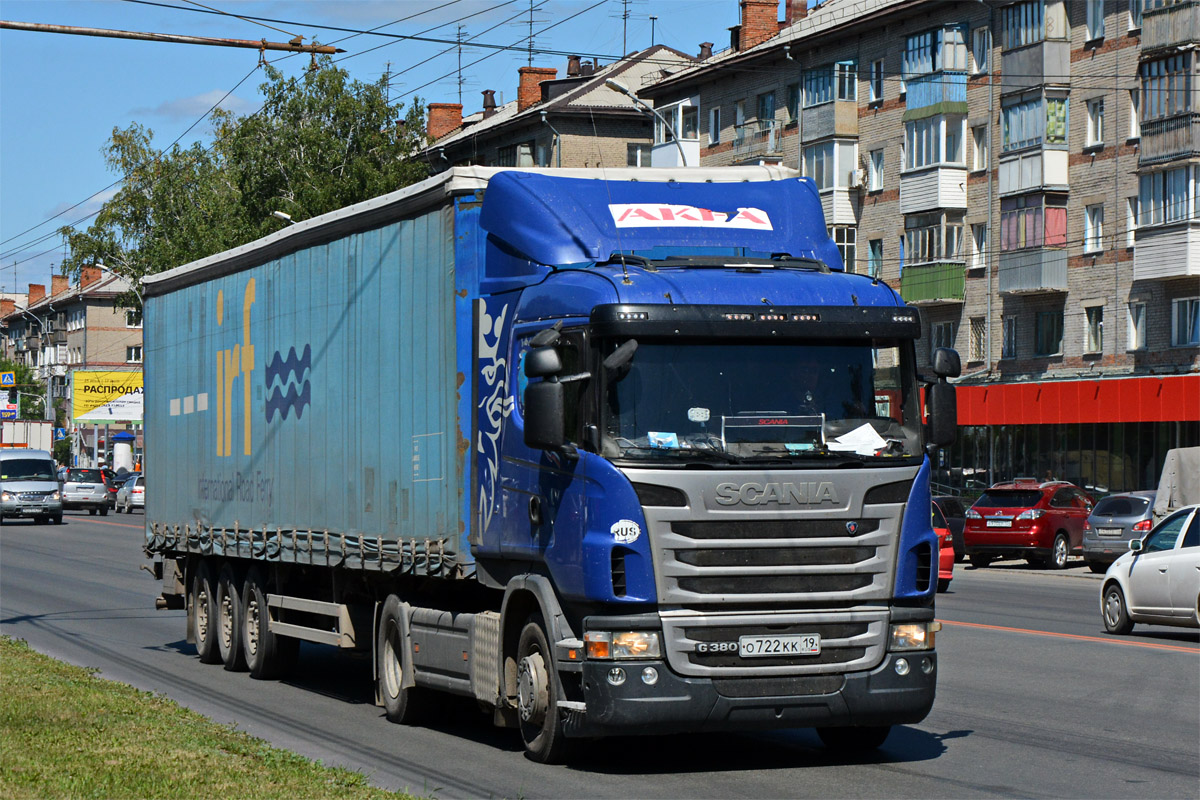 Хакасия, № О 722 КК 19 — Scania ('2009) G380