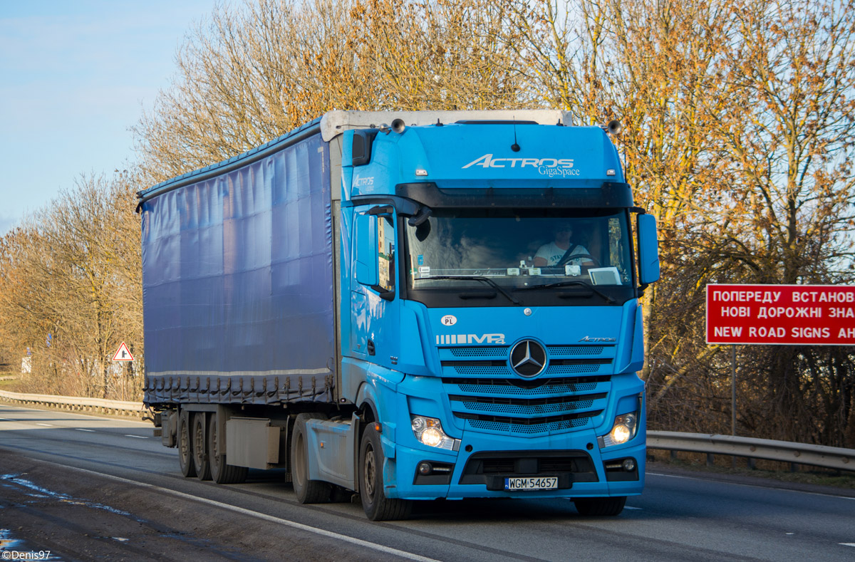 Польша, № WGM 54657 — Mercedes-Benz Actros ('2011) 1842