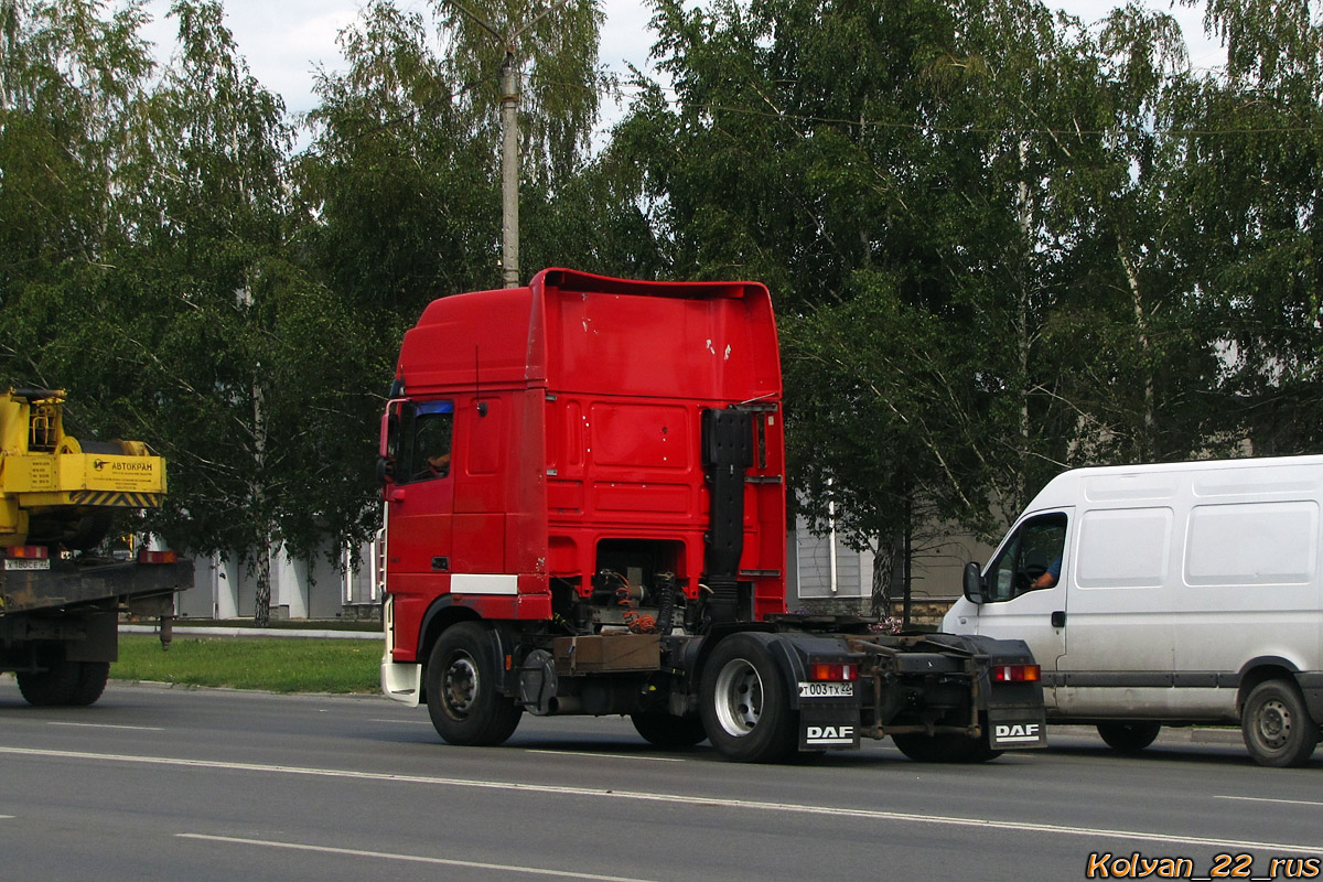 Алтайский край, № Т 003 ТХ 22 — DAF XF95 FT