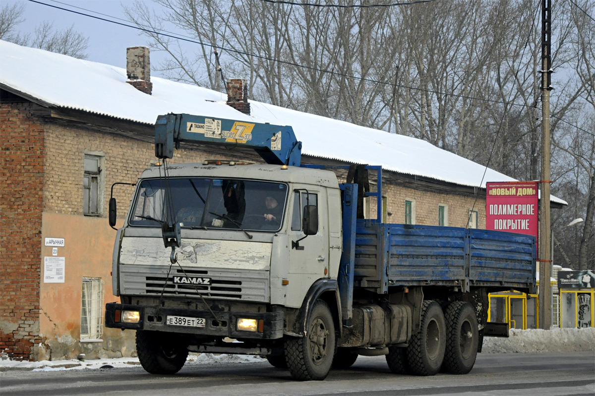 Алтайский край, № Е 389 ЕТ 22 — КамАЗ-53215-02 [53215C]