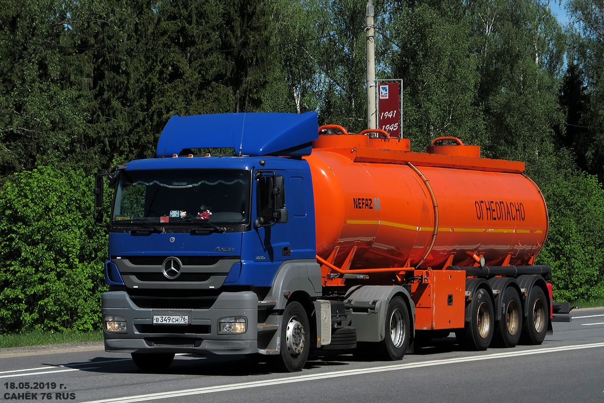 Ярославская область, № В 349 СН 76 — Mercedes-Benz Axor 1835