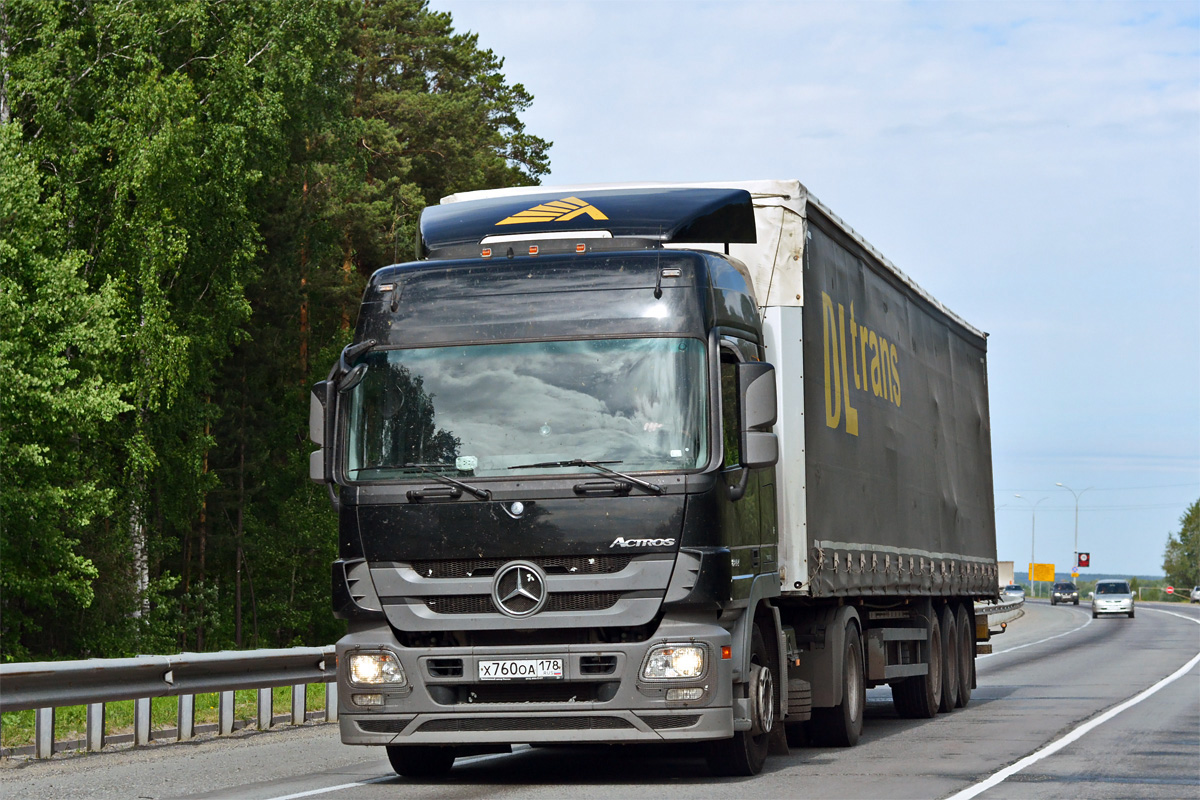 Санкт-Петербург, № Х 760 ОА 178 — Mercedes-Benz Actros ('2009) 1844