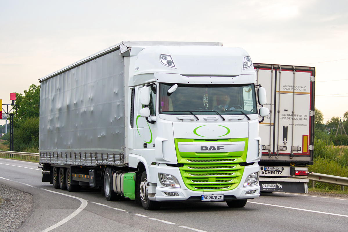 Закарпатская область, № АО 2078 СМ — DAF XF Euro6 FT