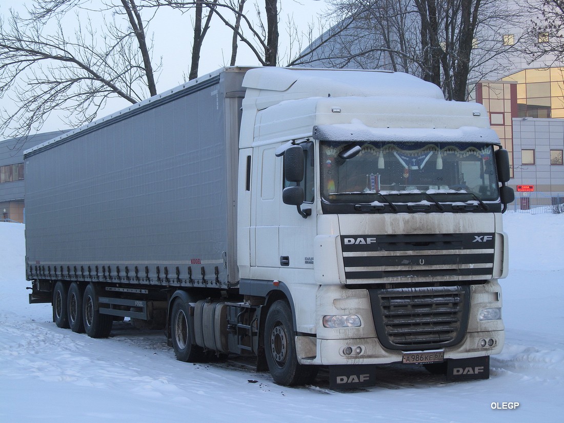 Смоленская область, № А 986 КЕ 67 — DAF XF105 FT