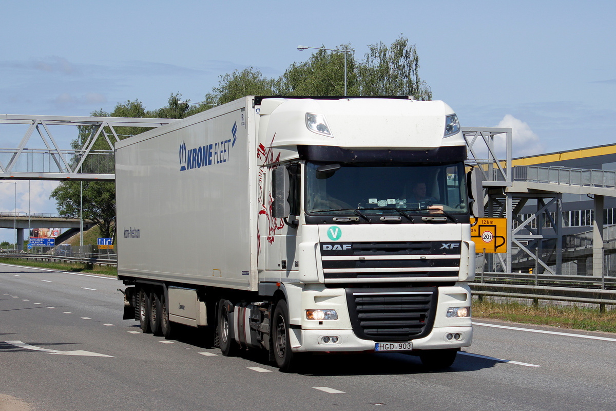 Литва, № HGD 903 — DAF XF105 FT