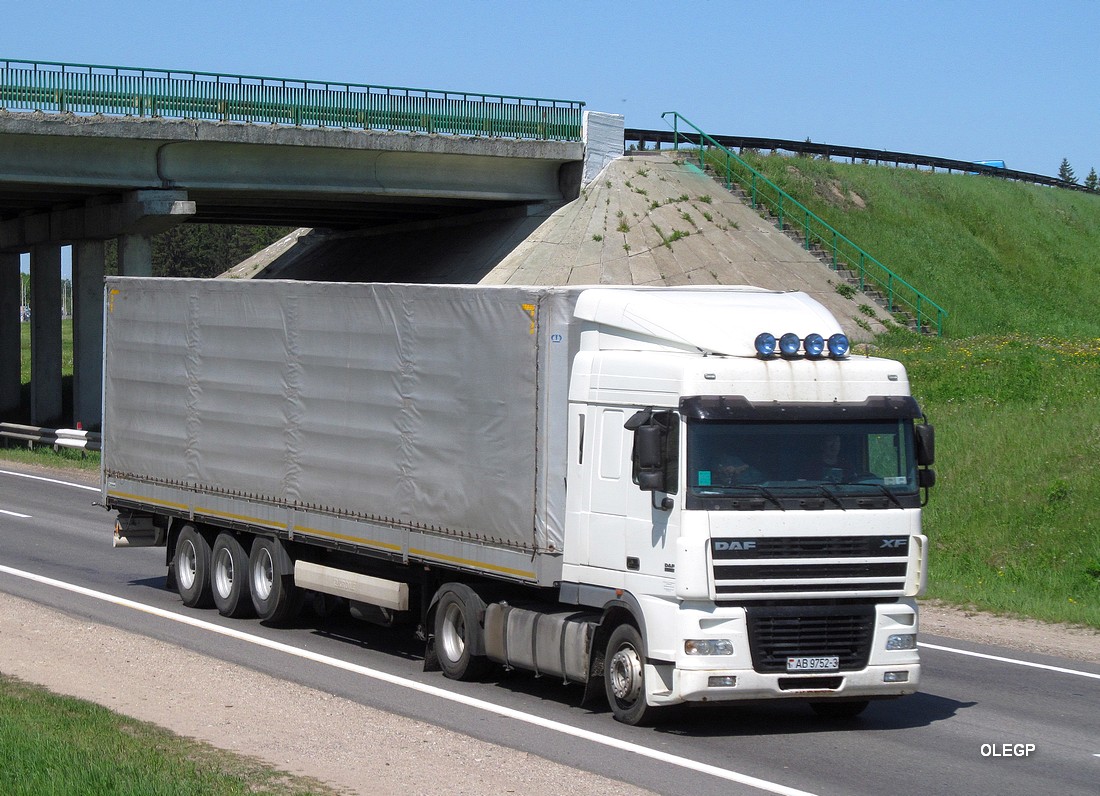 Гомельская область, № АВ 9752-3 — DAF XF95 FT