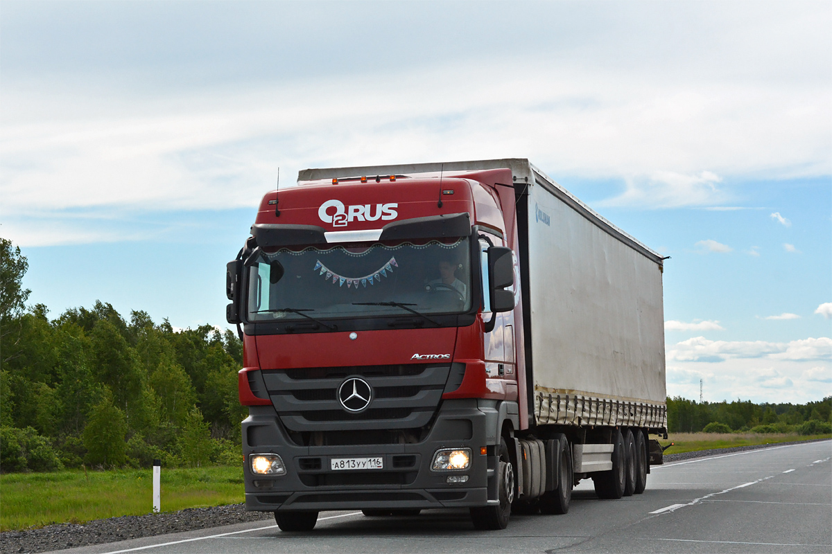 Татарстан, № А 813 УУ 116 — Mercedes-Benz Actros ('2009)