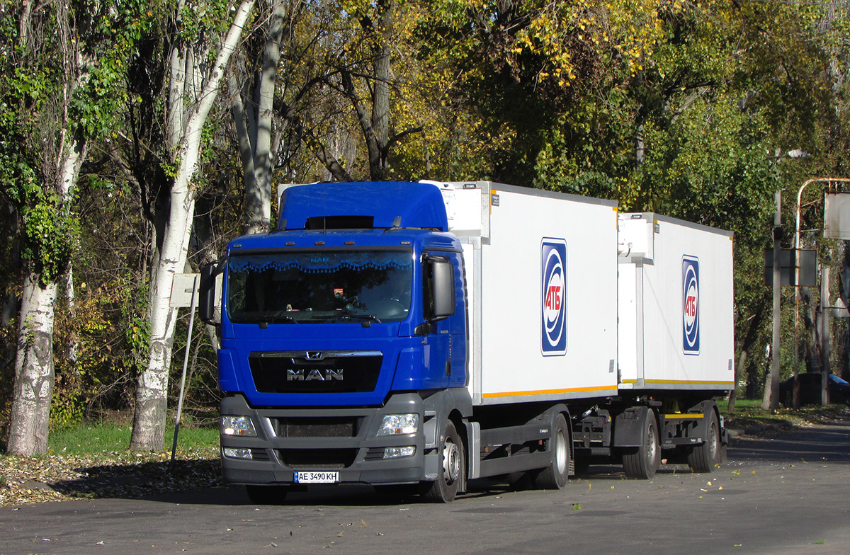 Днепропетровская область, № АЕ 3490 КН — MAN TGX ('2007) (общая модель)