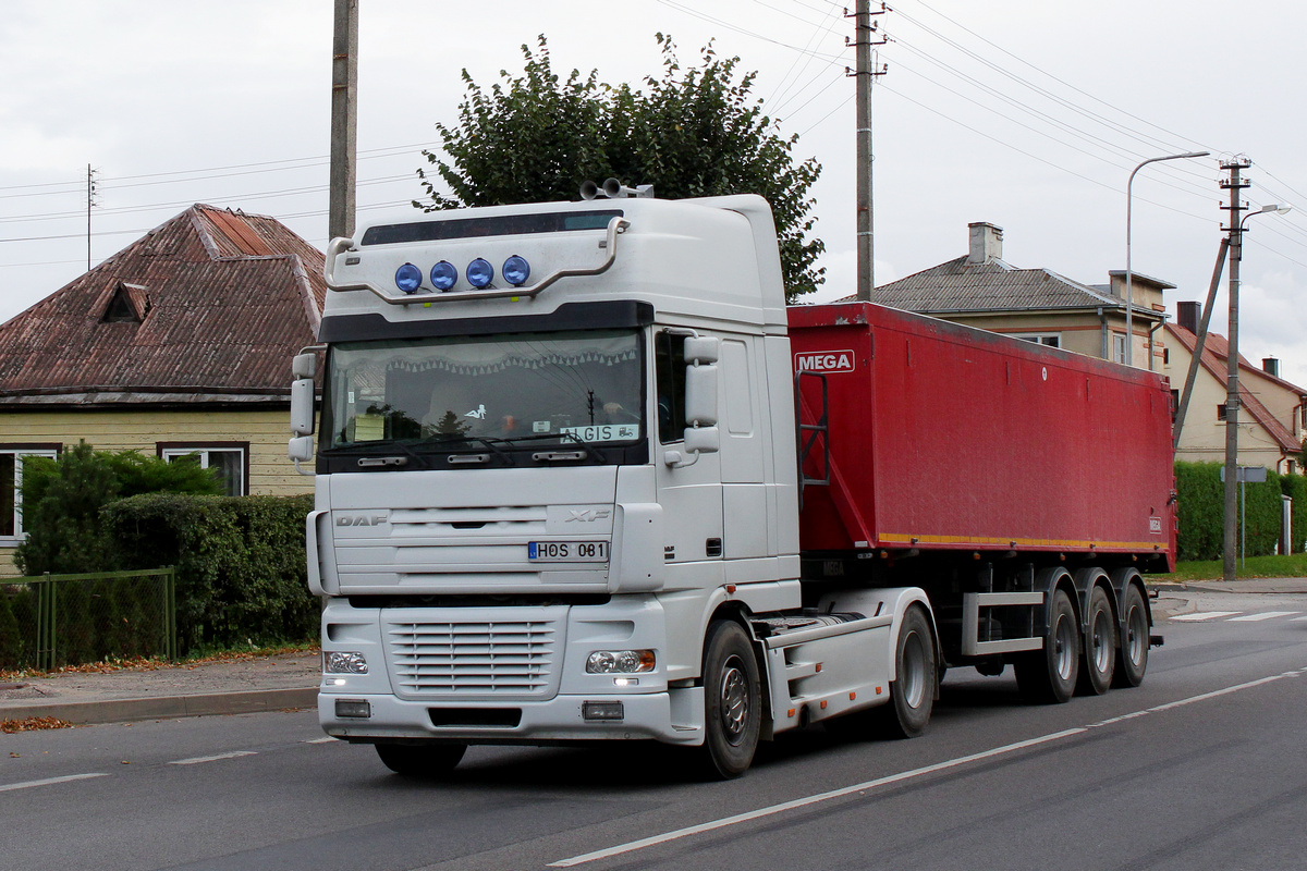 Литва, № HOS 081 — DAF XF95 FT