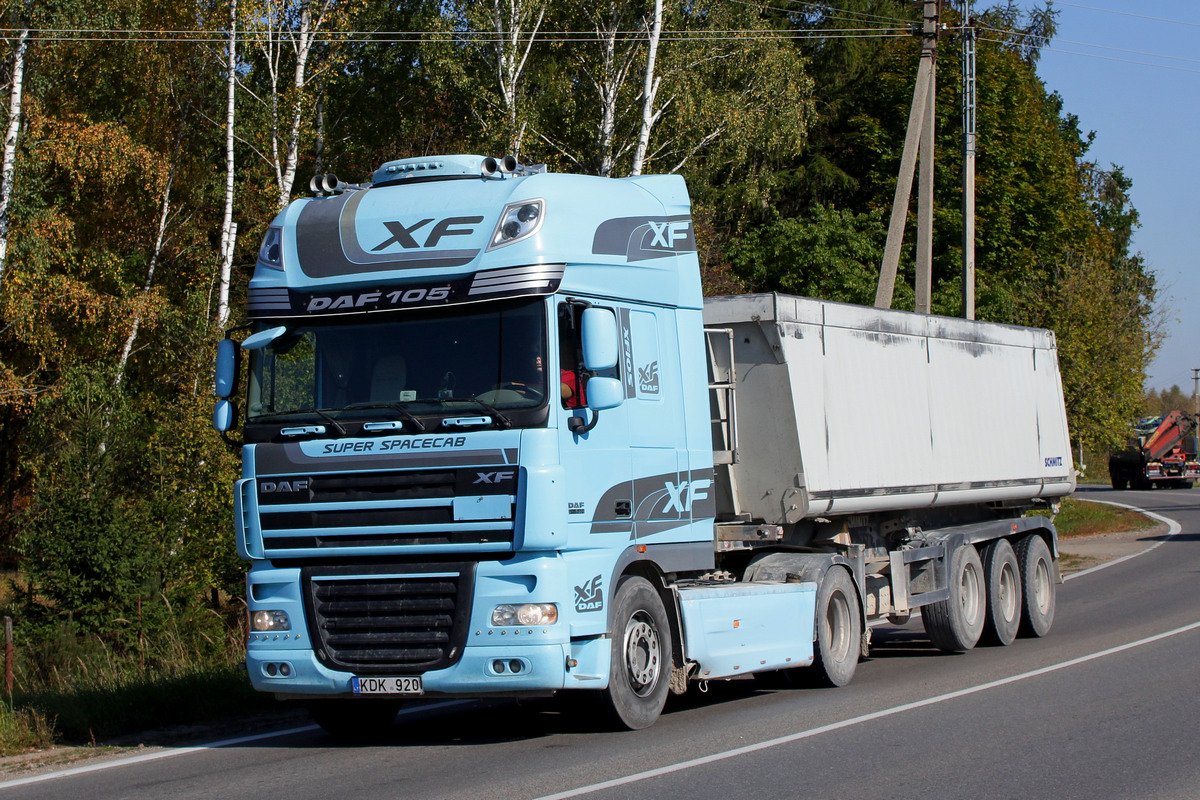 Литва, № KDK 920 — DAF XF105 FT