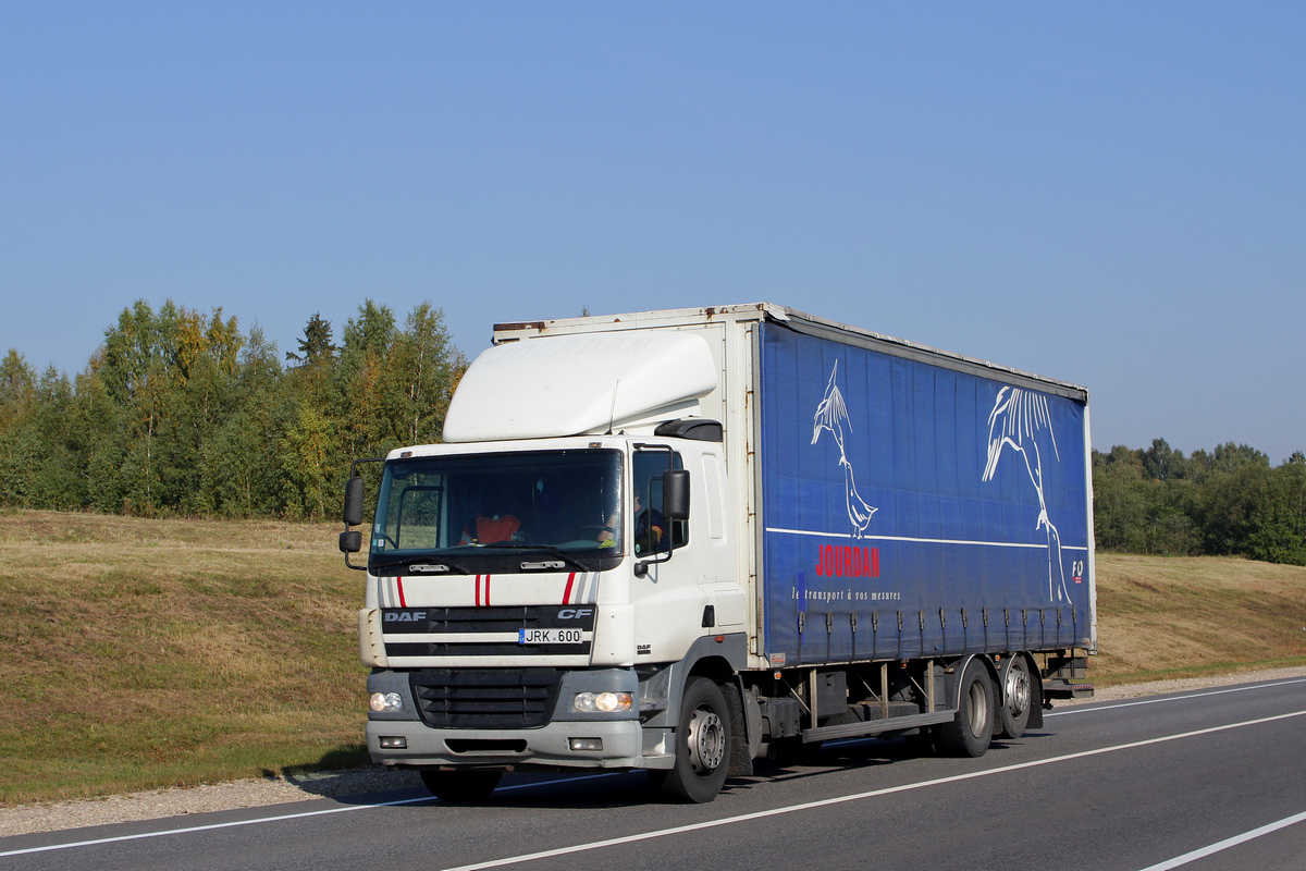 Литва, № JRK 600 — DAF CF85 FAR