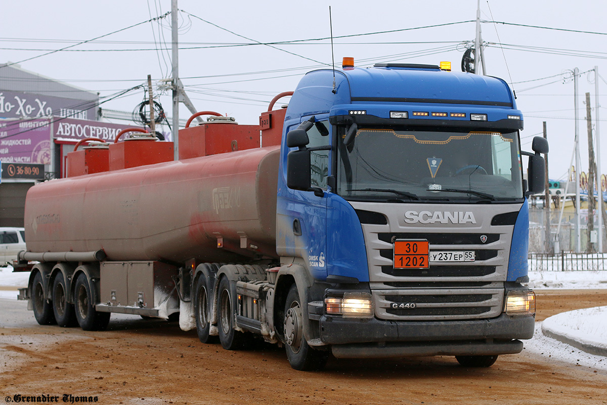 Омская область, № У 237 ЕР 55 — Scania ('2013) G440