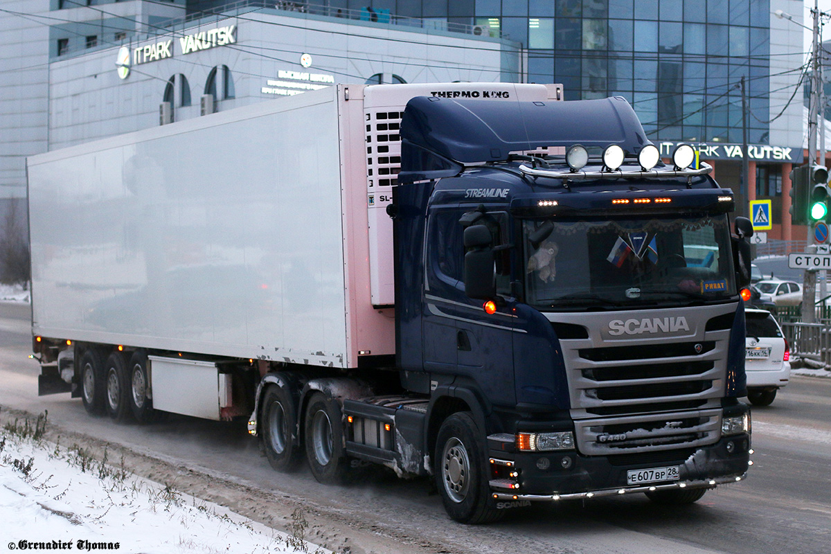 Амурская область, № Е 607 ВР 28 — Scania ('2013) G440