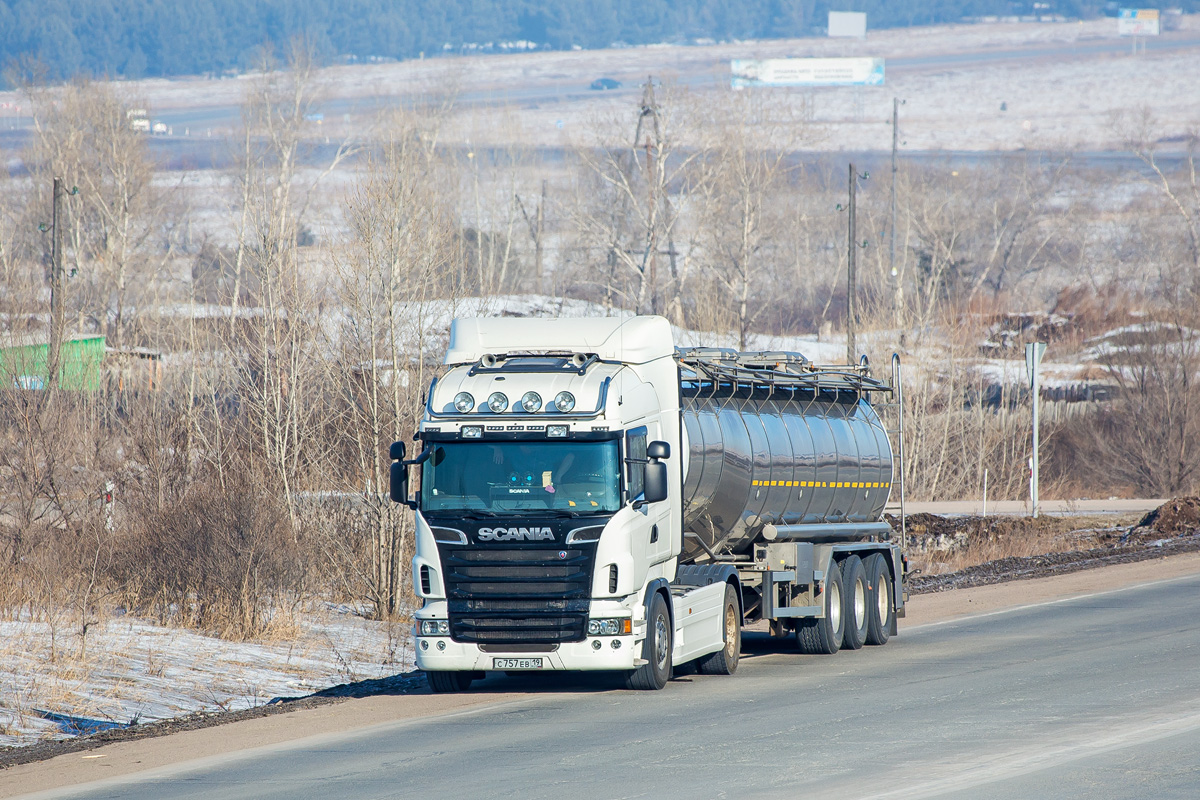 Хакасия, № С 757 ЕВ 19 — Scania ('2013, общая модель)