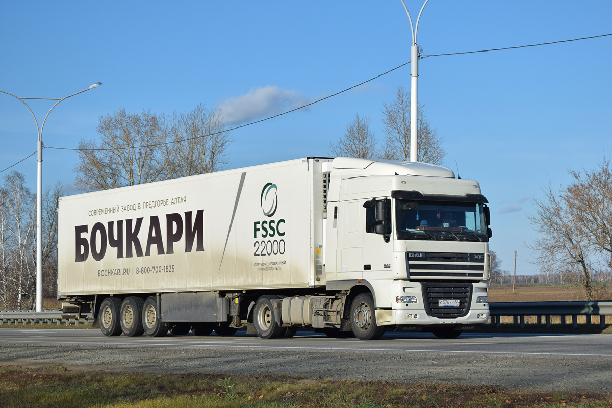 Алтайский край, № С 576 УН 22 — DAF XF105 FT