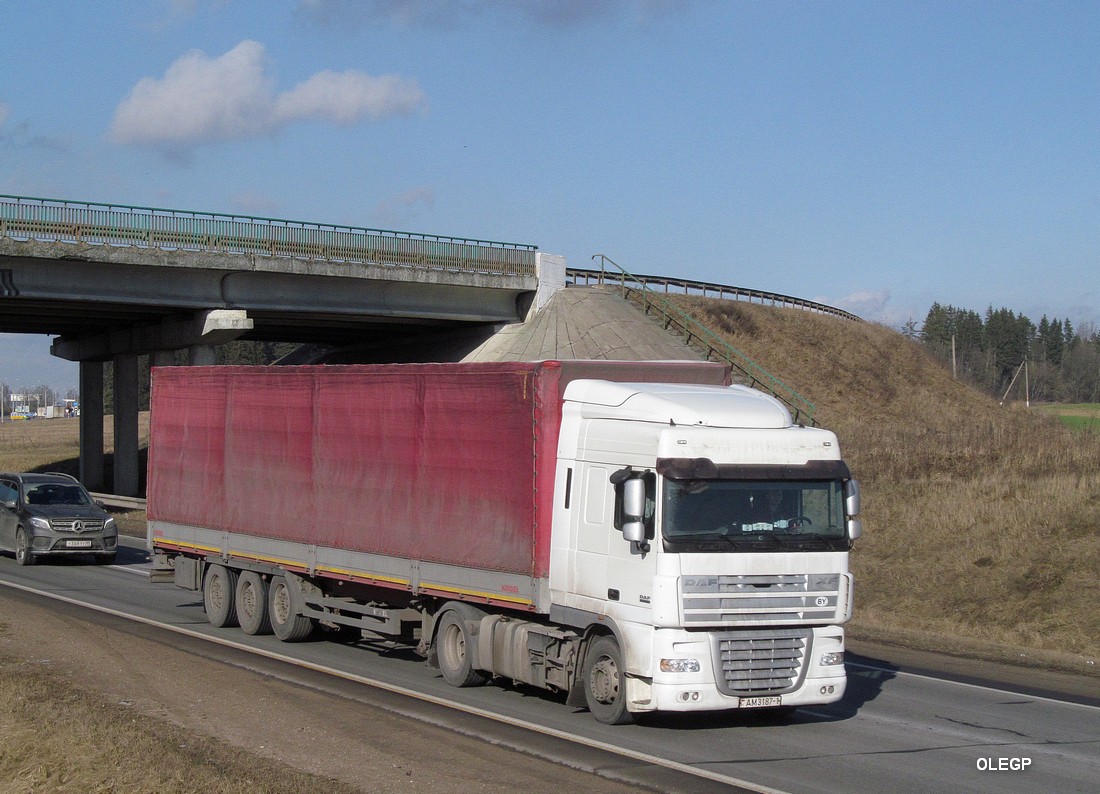 Брестская область, № АМ 3187-1 — DAF XF105 FT