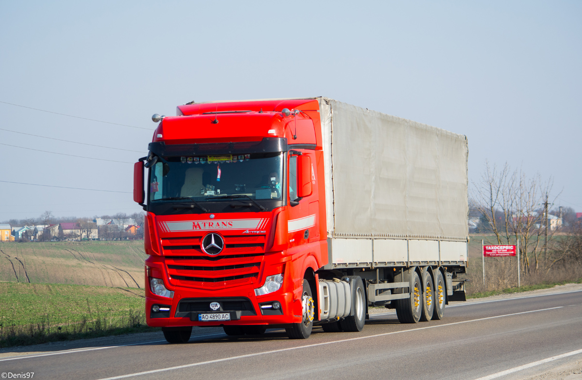 Закарпатская область, № АО 4890 АС — Mercedes-Benz Actros ('2011) 1845