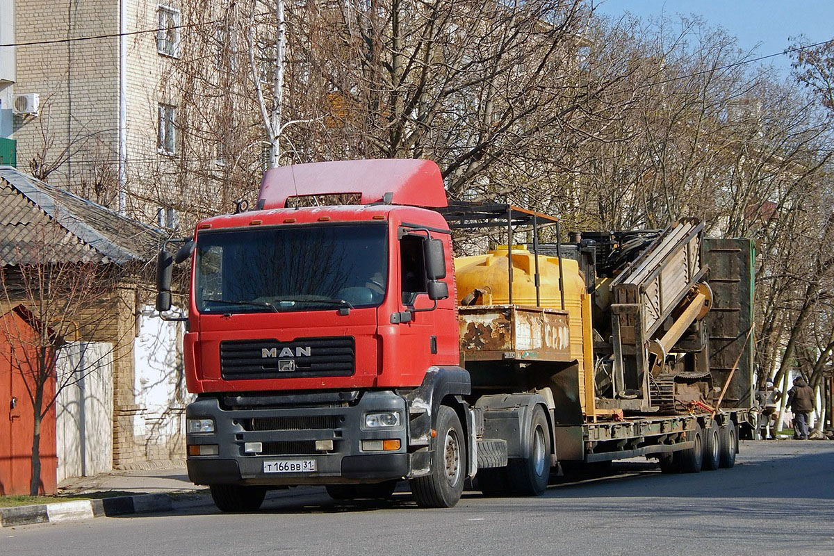 Белгородская область, № Т 166 ВВ 31 — MAN TGA 18.480