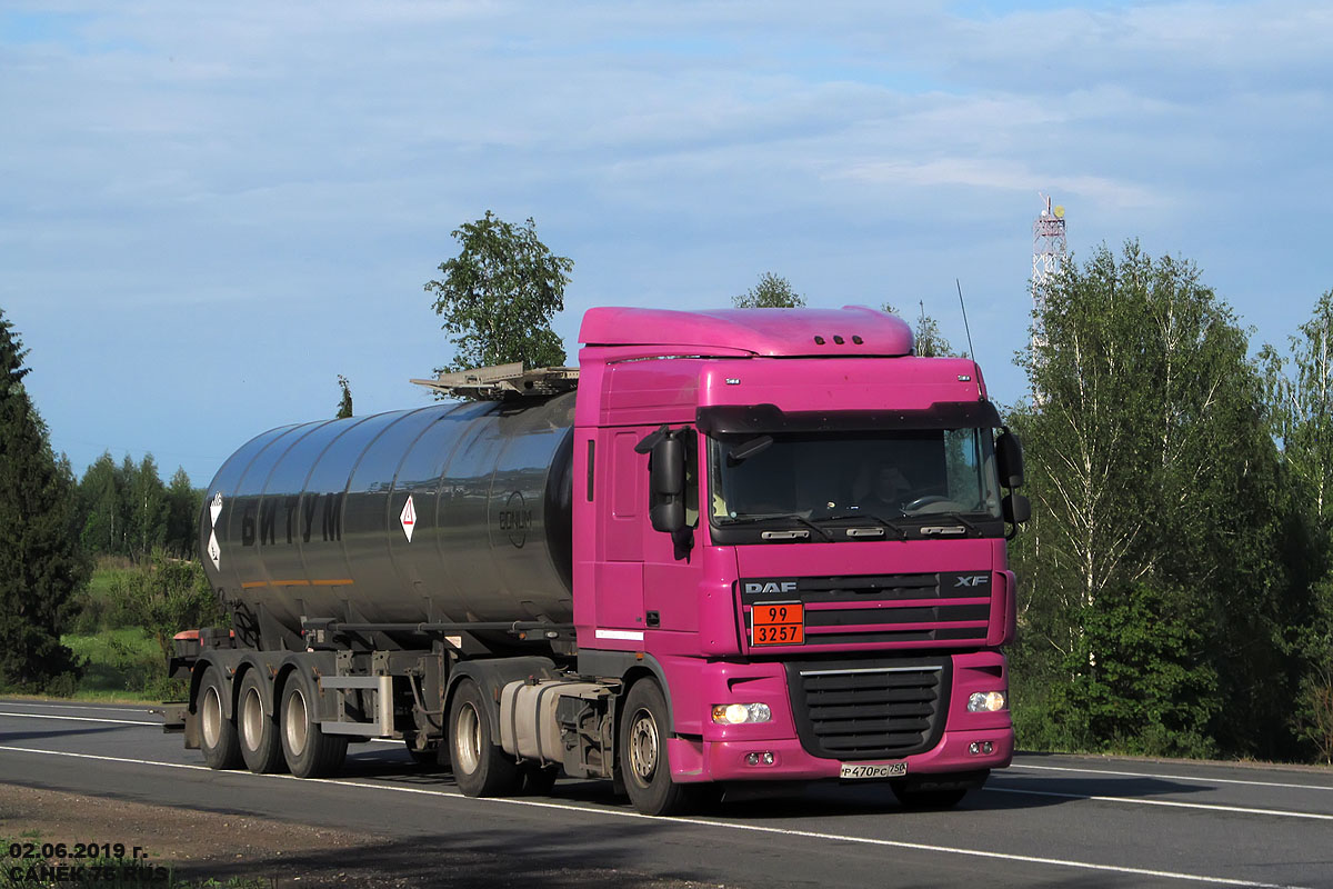 Московская область, № Р 470 РС 750 — DAF XF105 FT