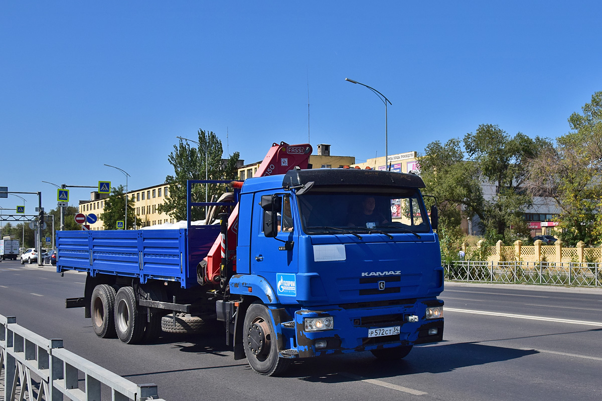 Волгоградская область, № Р 572 СТ 34 — КамАЗ-65117-62