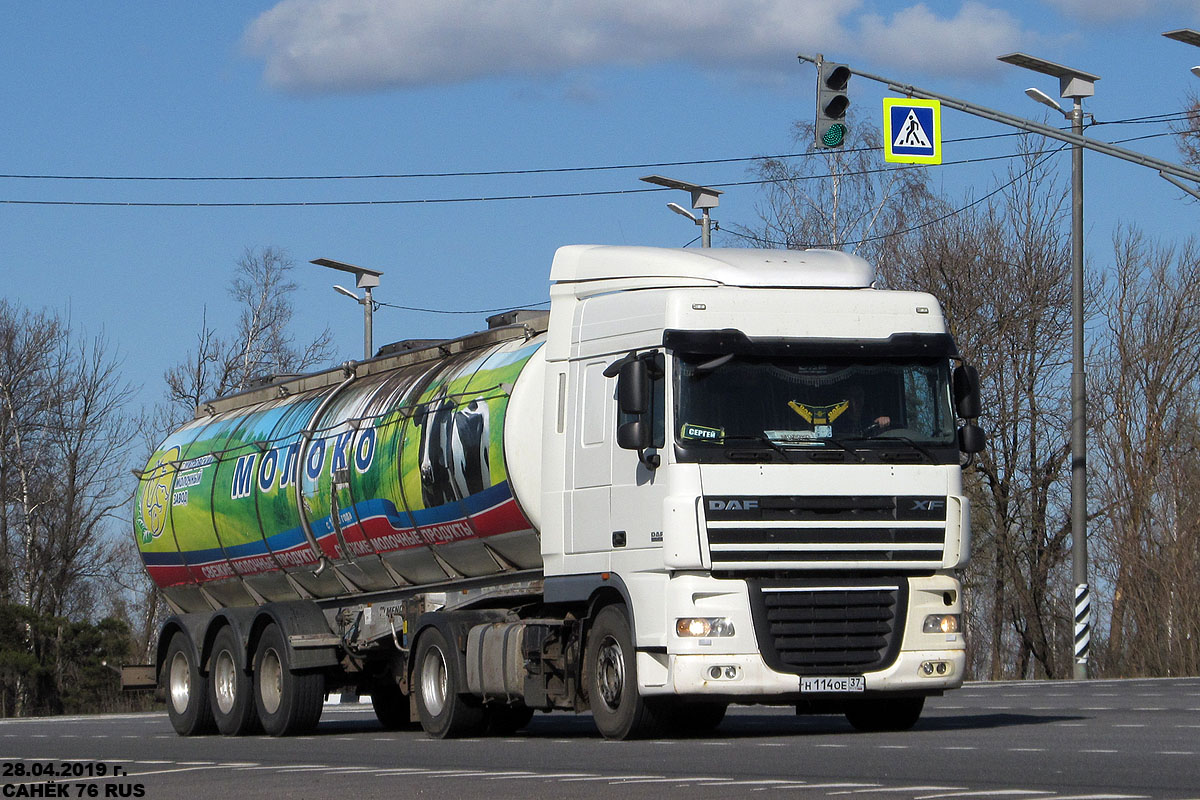 Ивановская область, № Н 114 ОЕ 37 — DAF XF105 FT