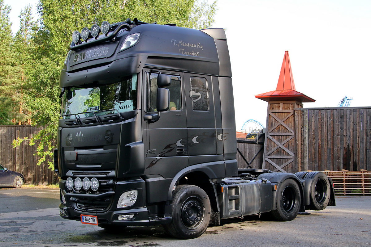 Финляндия, № BOS-70 — DAF XF Euro6 FTS