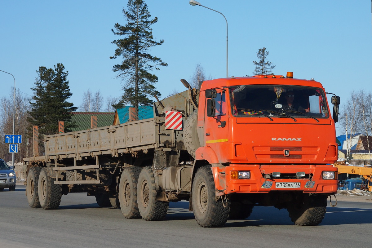 Ханты-Мансийский автоном.округ, № В 735 ВВ 186 — КамАЗ-53504-46