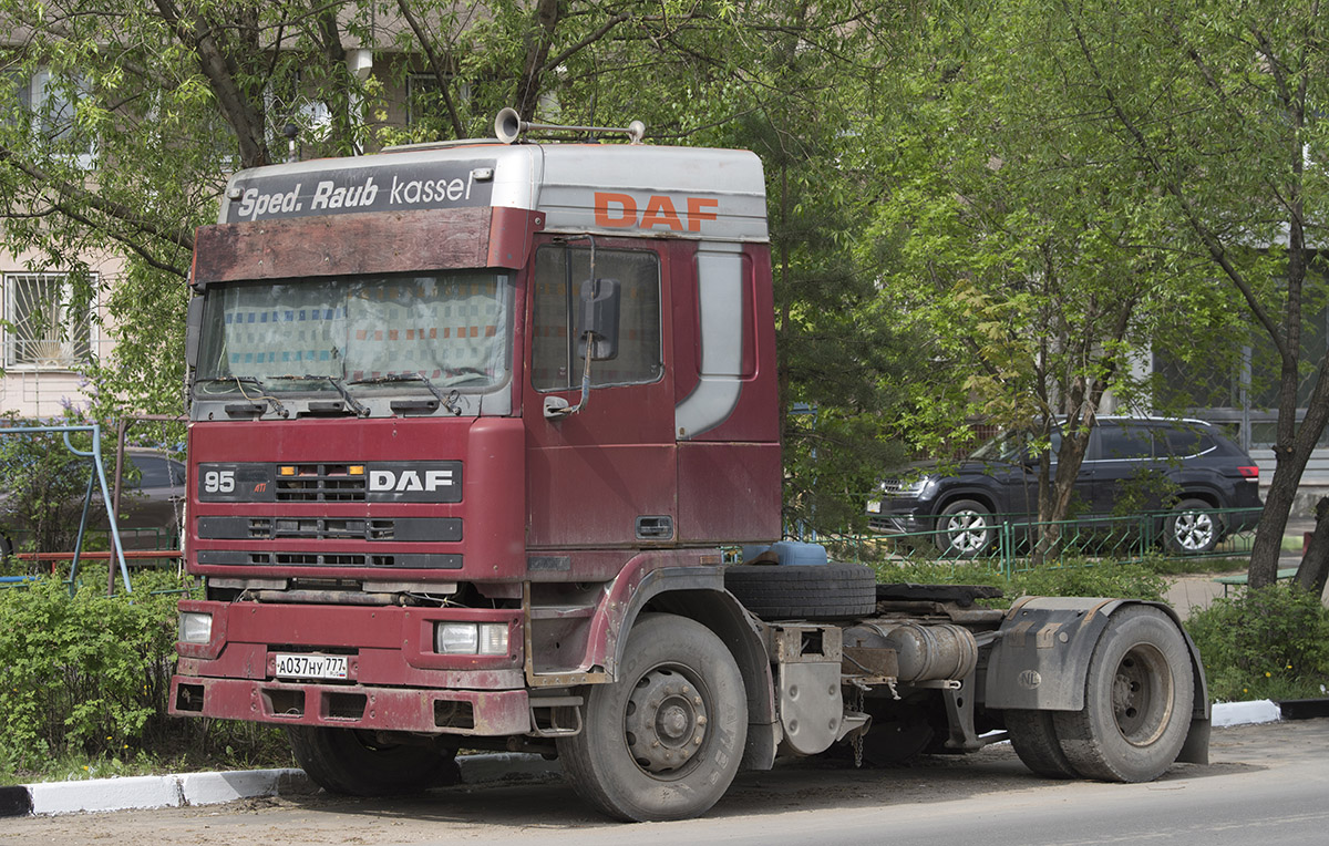 Москва, № А 037 НУ 777 — DAF 95 FT