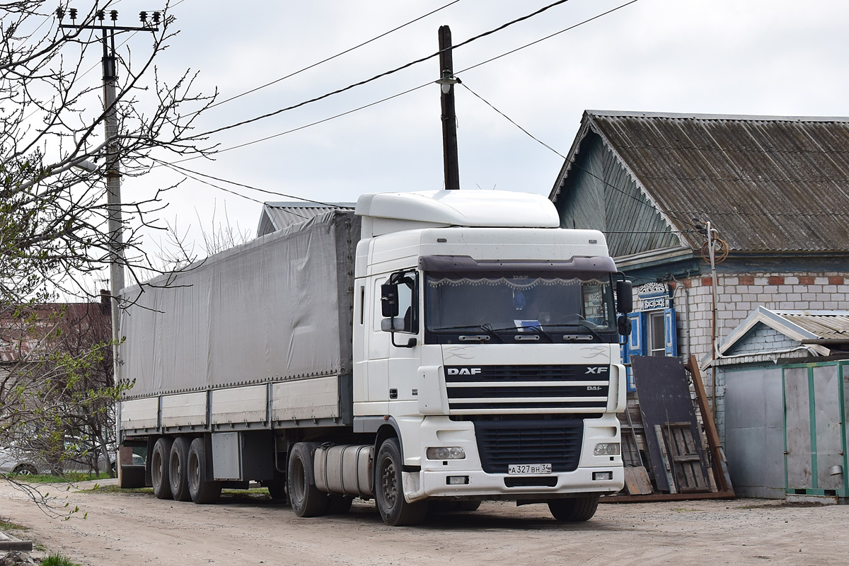 Волгоградская область, № А 327 ВН 34 — DAF XF95 FT