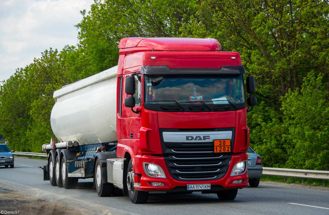 Киев, № АА 9741 КМ — DAF XF Euro6 FT