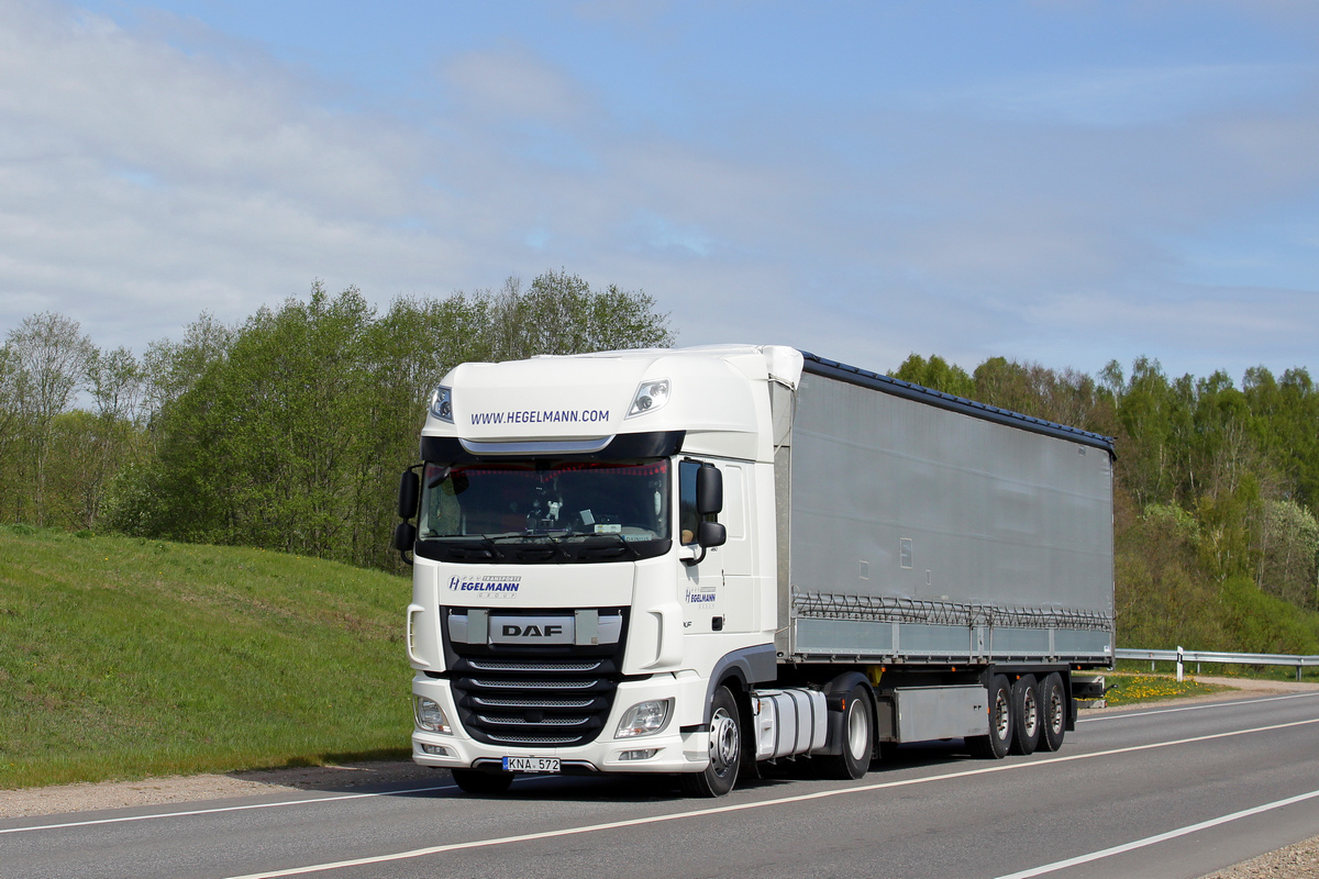 Литва, № KNA 572 — DAF XF Euro6 FT