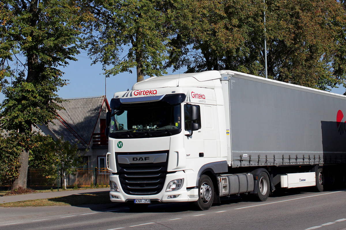 Литва, № KNR 258 — DAF XF Euro6 FT