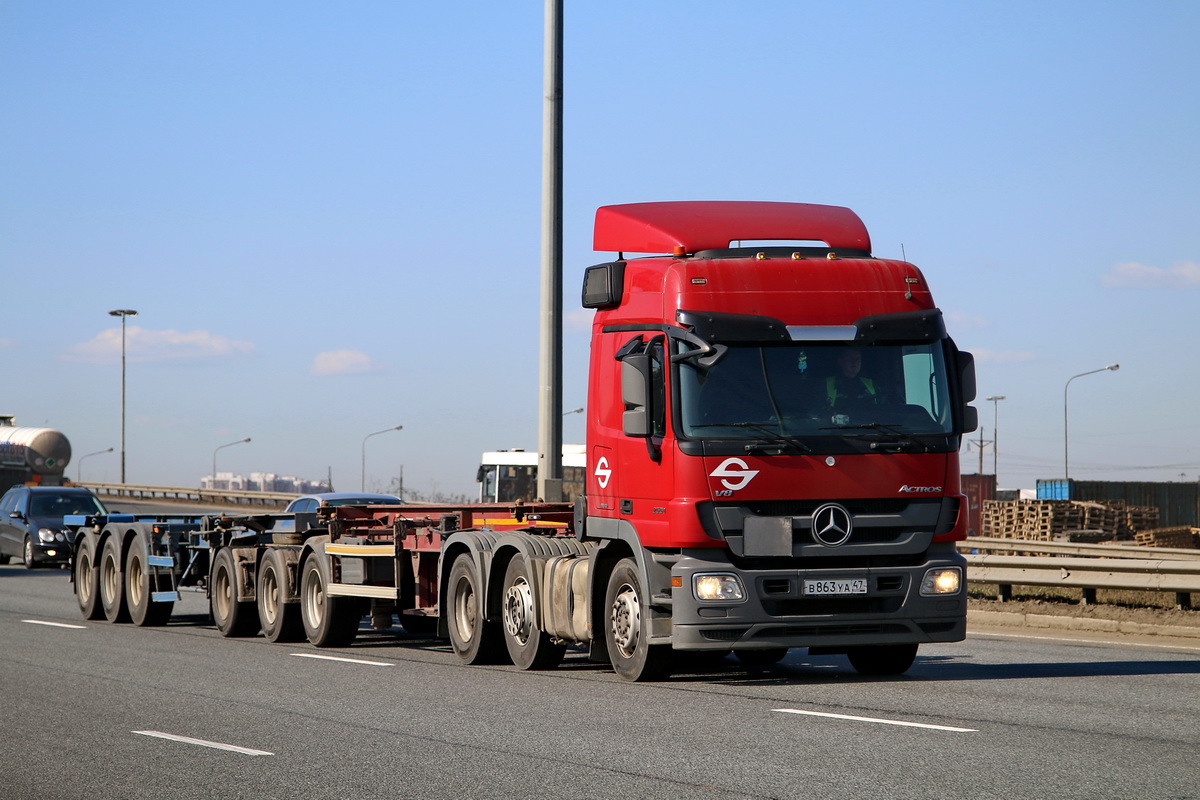 Ленинградская область, № В 863 УА 47 — Mercedes-Benz Actros ('2009)