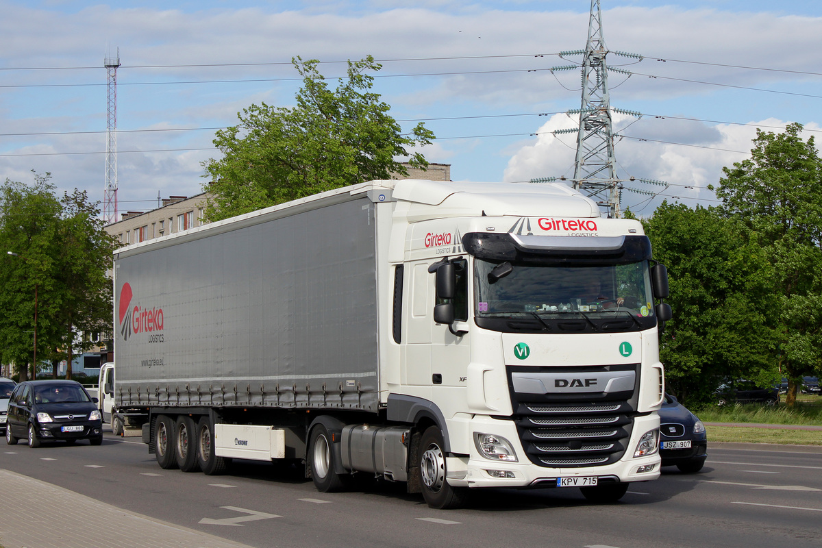 Литва, № KPV 715 — DAF XF Euro6 FT