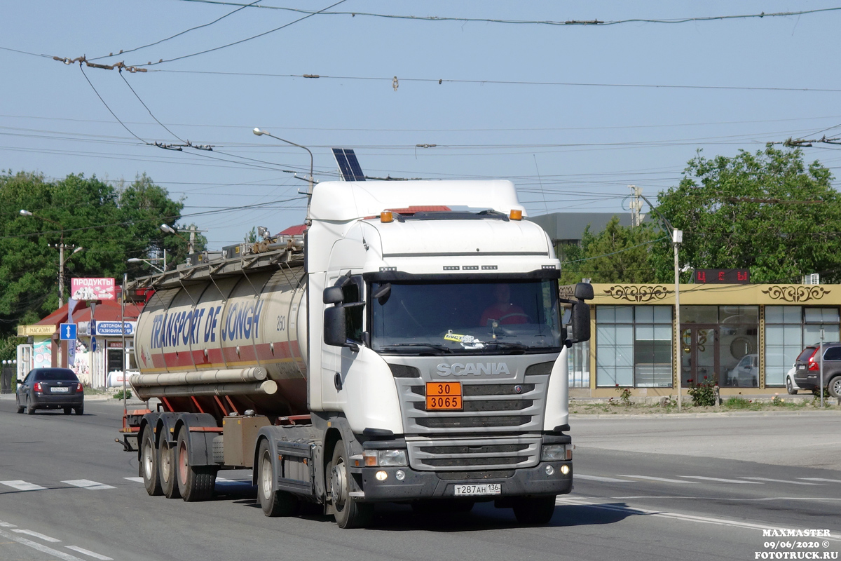 Воронежская область, № Т 287 АН 136 — Scania ('2013) G440