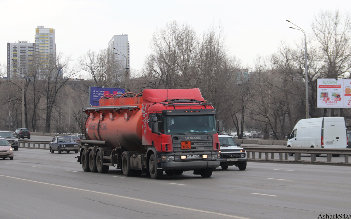 Красноярский край, № Р 335 ХВ 24 — Scania ('1996) P340