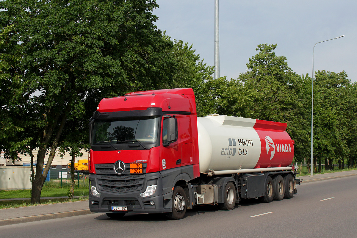 Литва, № LGK 907 — Mercedes-Benz Actros ('2018)