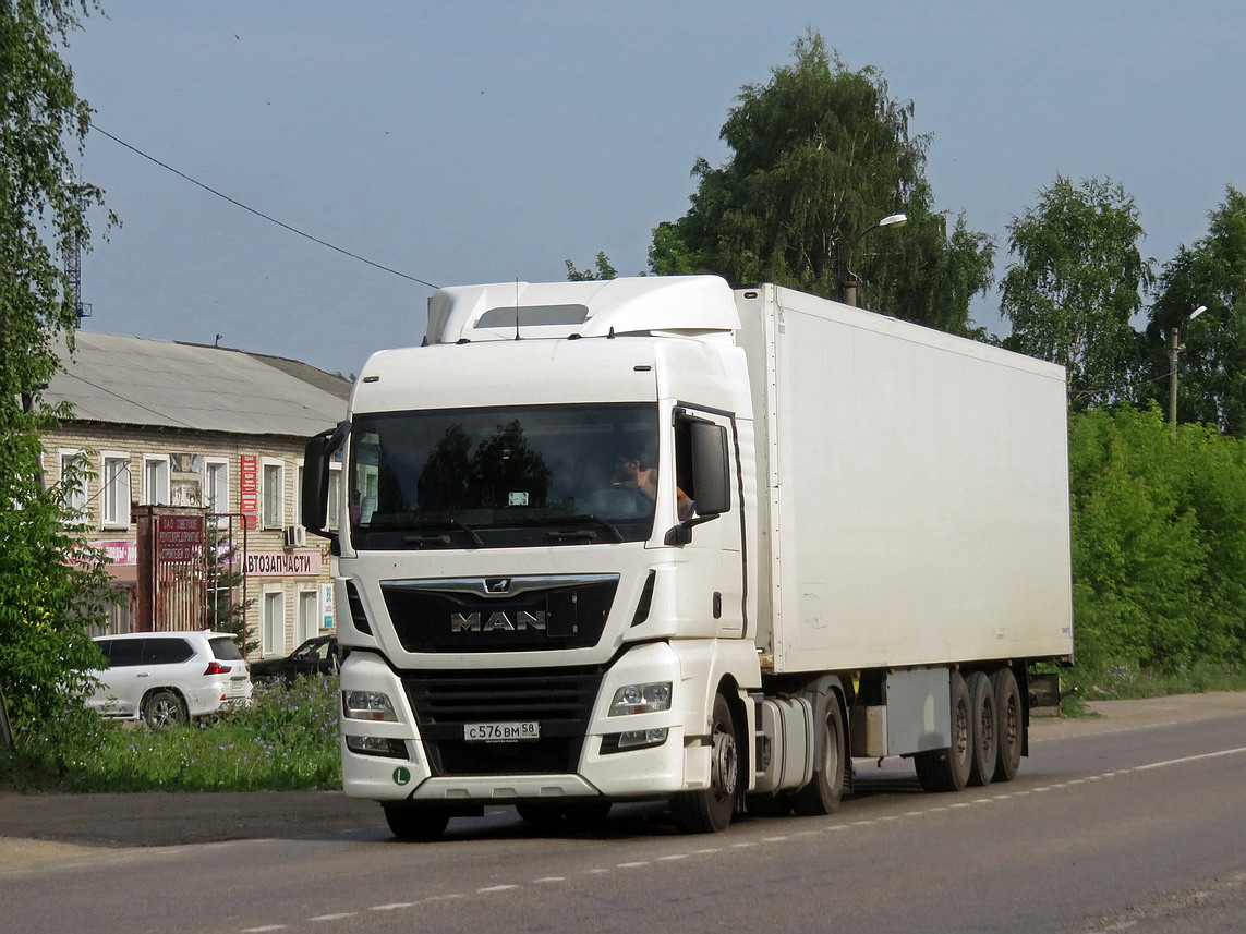 Пензенская область, № С 576 ВМ 58 — MAN TGX ('2016) 18.420