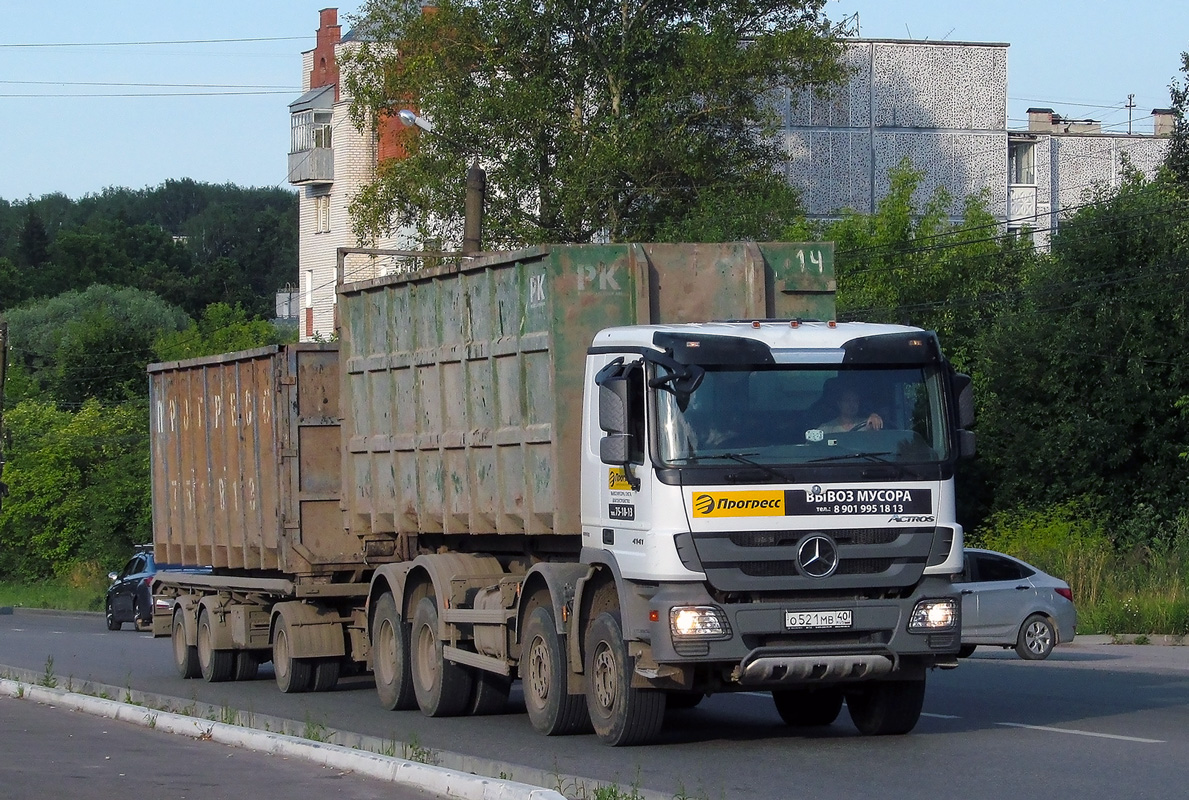 Калужская область, № О 521 МВ 40 — Mercedes-Benz Actros '09 4141 [Z9M]