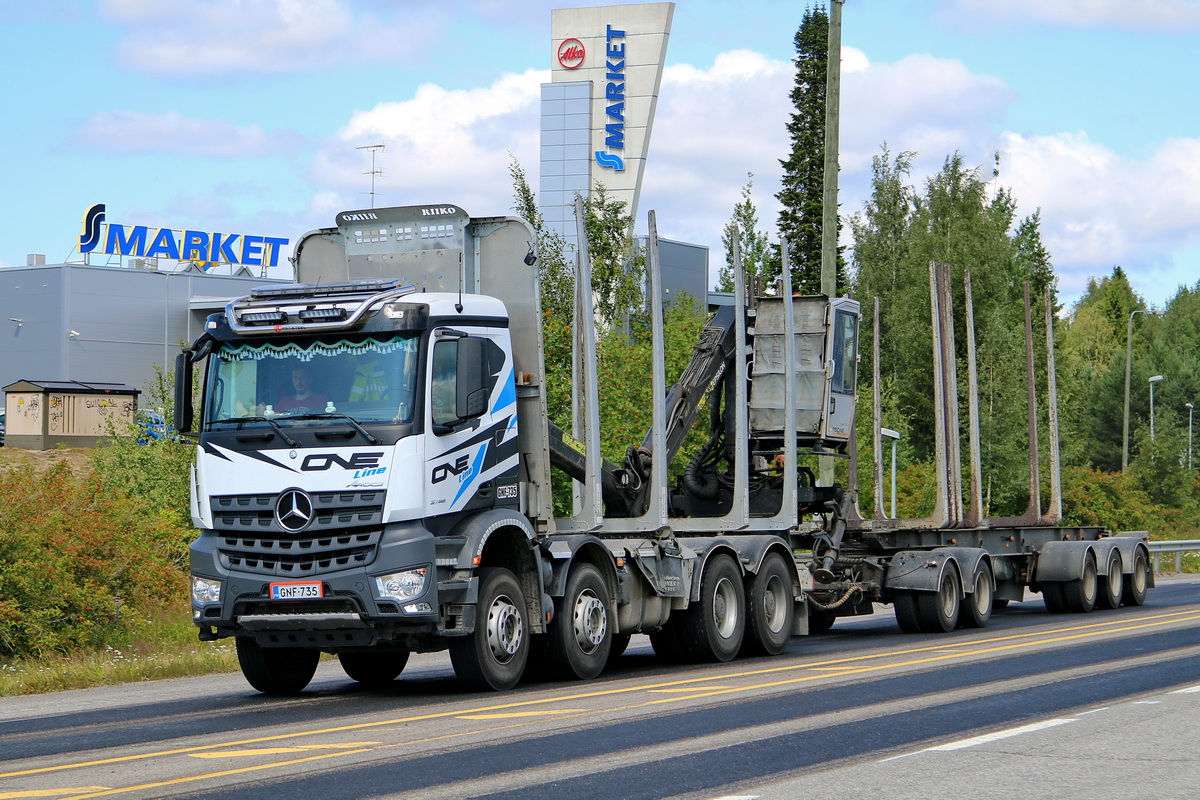 Финляндия, № GNF-735 — Mercedes-Benz Arocs (общ.м)