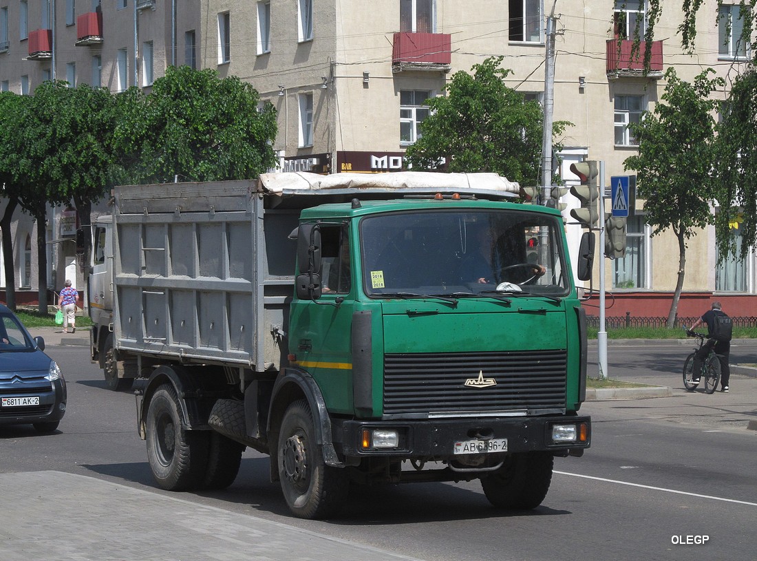 Витебская область, № АВ 6396-2 — МАЗ-5551 (общая модель)