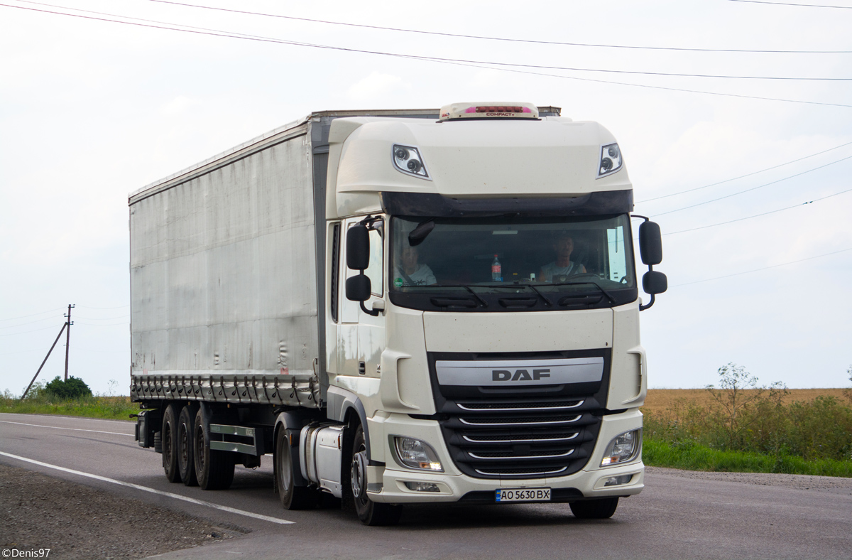 Закарпатская область, № АО 5630 ВХ — DAF XF Euro6 FT