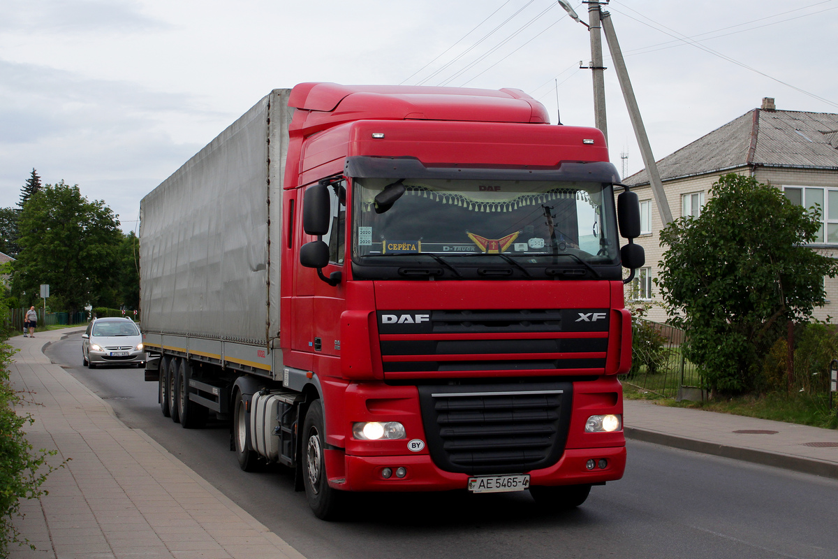 Гродненская область, № АЕ 5465-4 — DAF XF105 FT