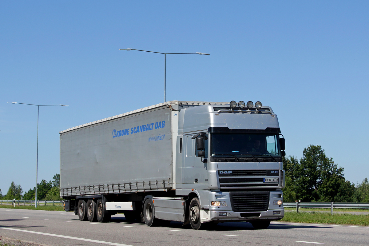 Литва, № HPK 498 — DAF XF95 FT