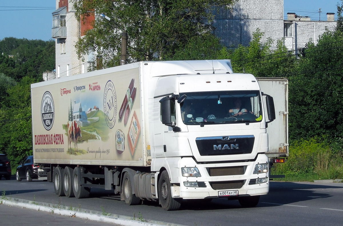 Липецкая область, № А 001 АУ 48 — MAN TGX ('2007) 18.440