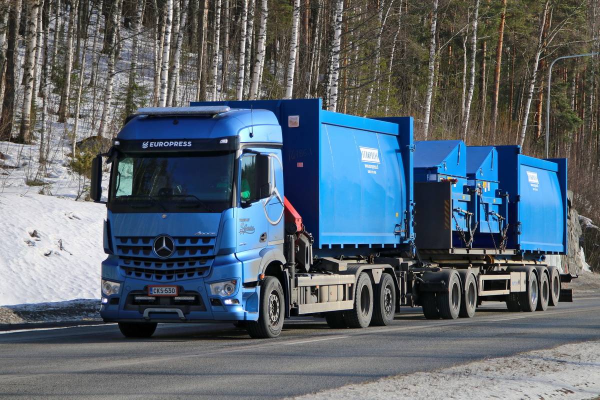 Финляндия, № CKS-530 — Mercedes-Benz Arocs (общ.м)